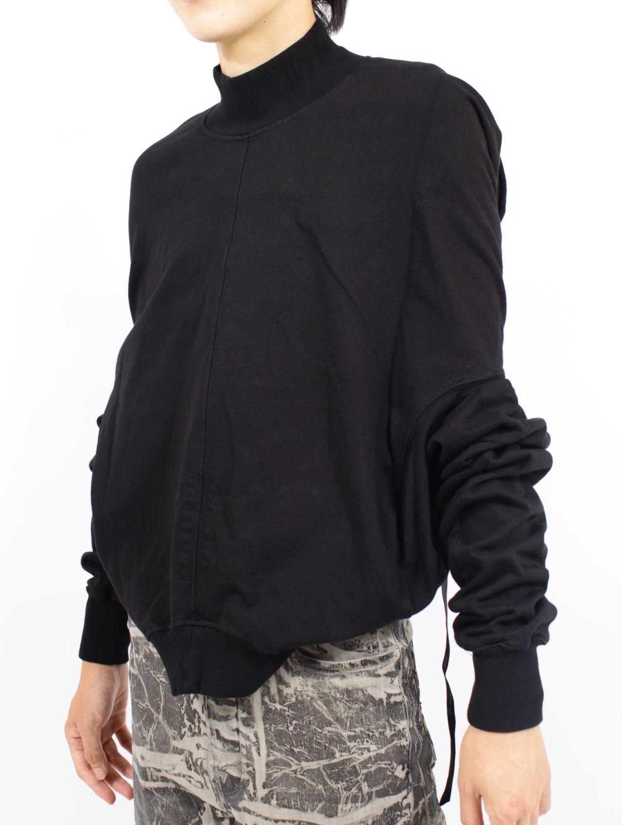【25AW】ヘッドオン ダブルネック スウェット プルオーバー 長袖 カットソー / HEADON DBL SWEATER / ブラック