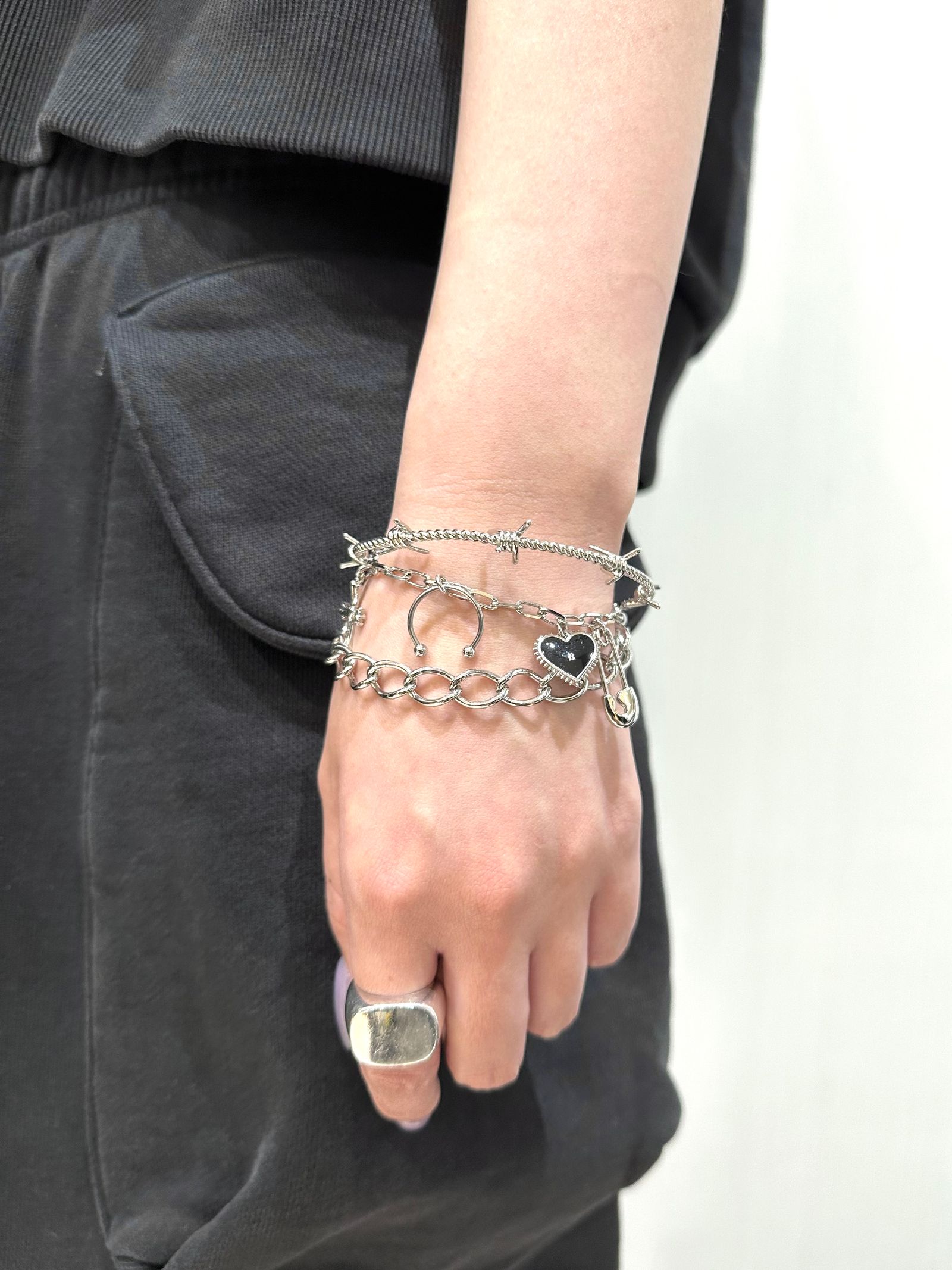 【26SS】マルチ チャーム ブレスレット / MULTI CHARM BRACELET / シルバー