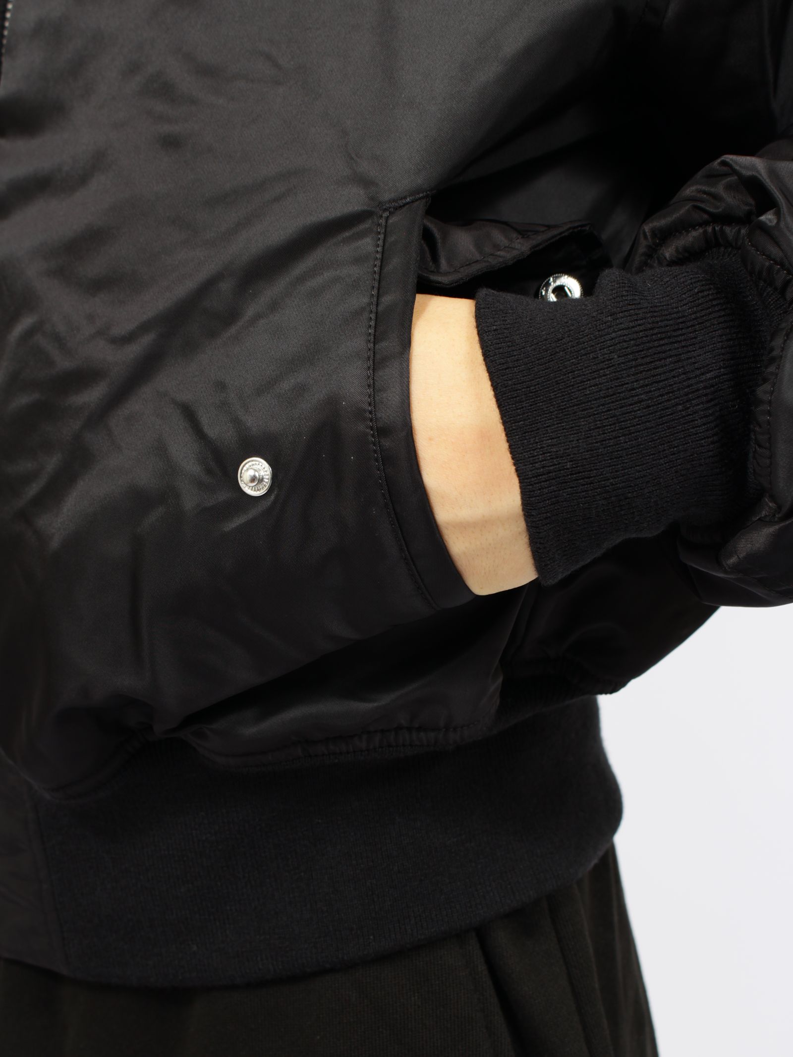 クロップド ブロード ボンバー / CROPPED BROAD BOMBER / OIL(ブラック)