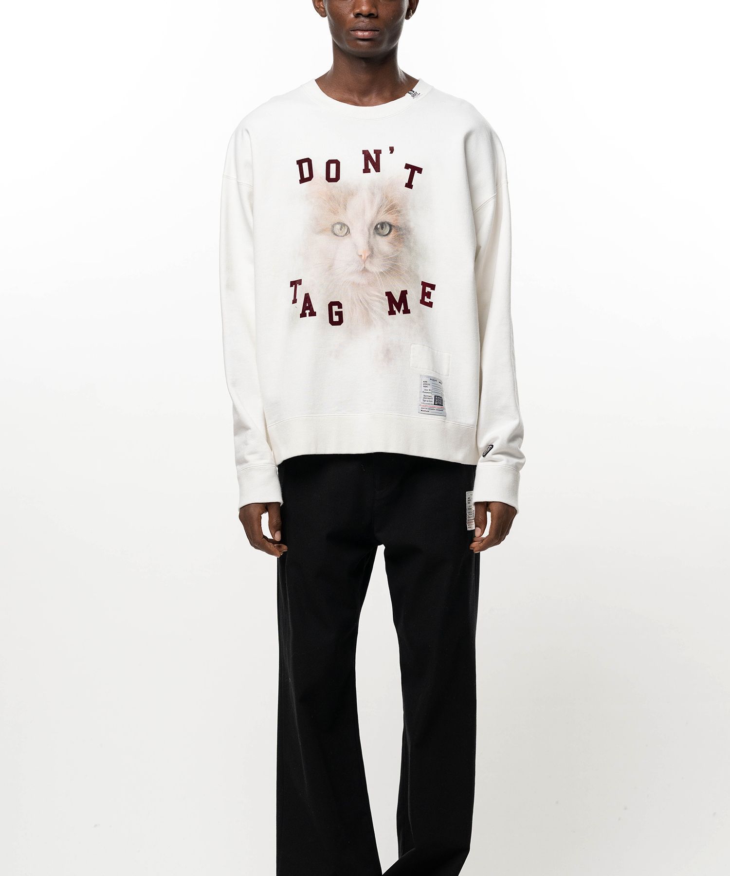 【26AW】キャット プリンテッド スウェット プルオーバー / CAT PRINTED SWEAT PO / ホワイト