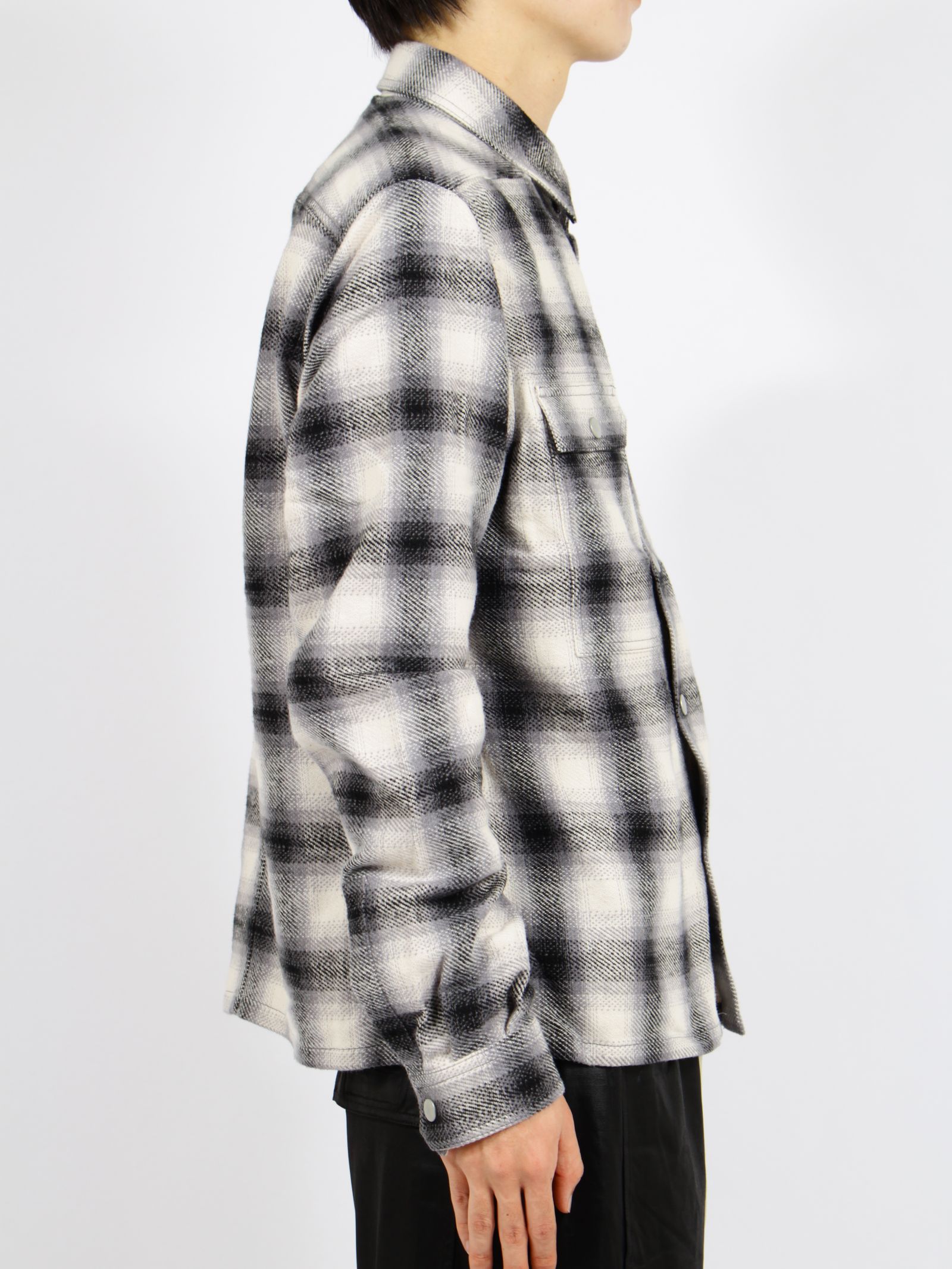 【26SS】クロップド アウター シャツ / CROPPED OUTERSHIRT / GREY OMBRE(グレー)