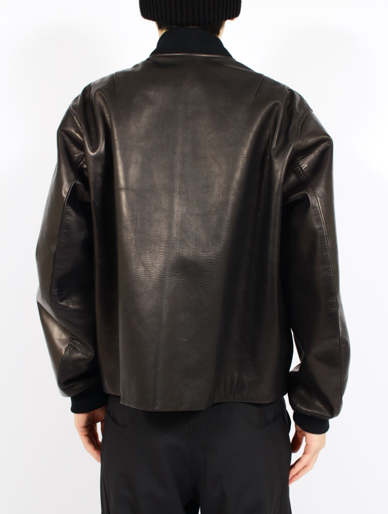 【26SS】レザー ジャケット / LEATHER JKT / ブラック