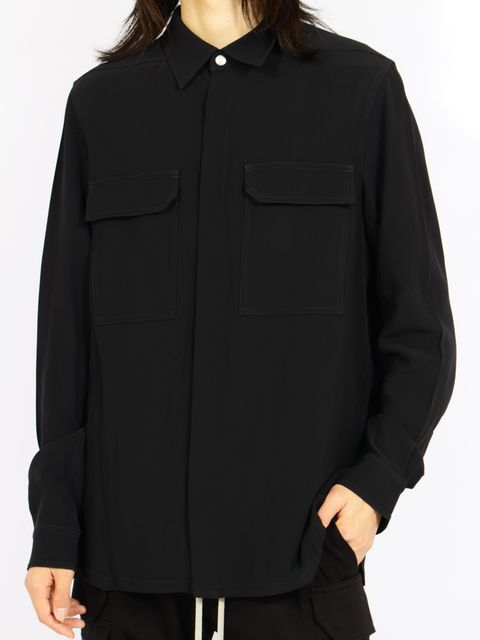 【26AW】アウターシャツ 長袖 / OUTERSHIRT / ブラック