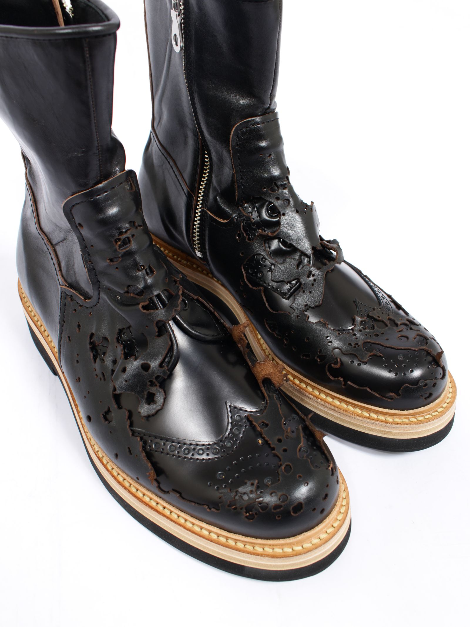 【26AW】KIDS LOVE GAITE コラボ インサイドアウト・ウィング・ジップ・ブーツ / INSIDE-OUT WING ZIP BOOTS / ブラック