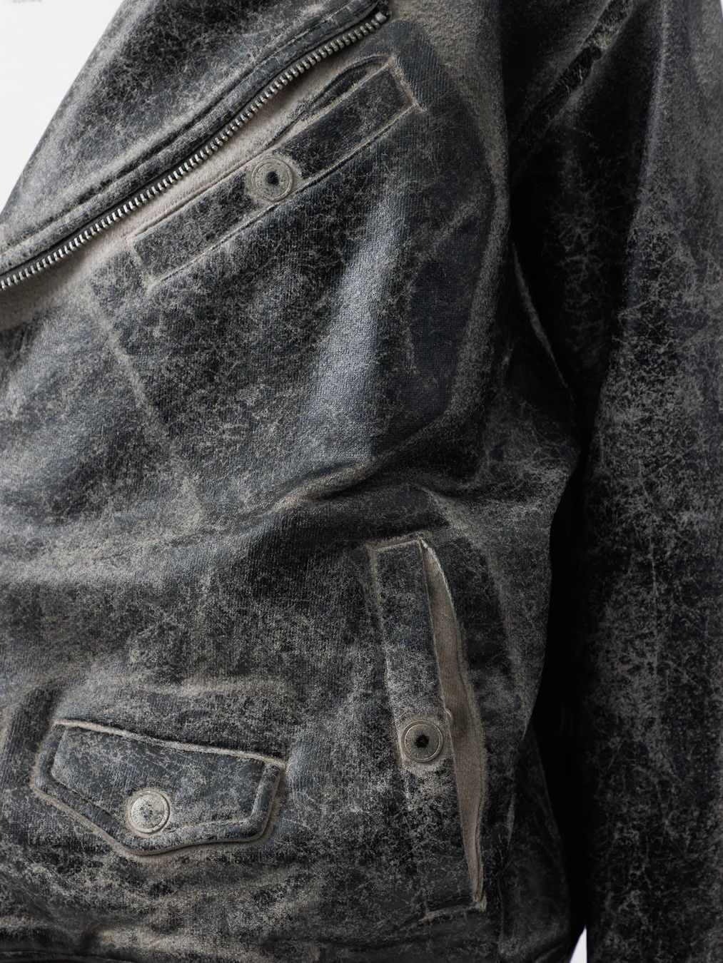 【26SS】クラッキング コーテッド ライダース パーカー / CRACKING COATED RIDERS PARKA .15 / サンドベージュベース