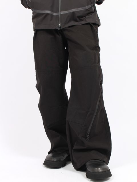 【25AW】アフィン カーブ パンツ / AFFINE CURVE PANTS / ブラック