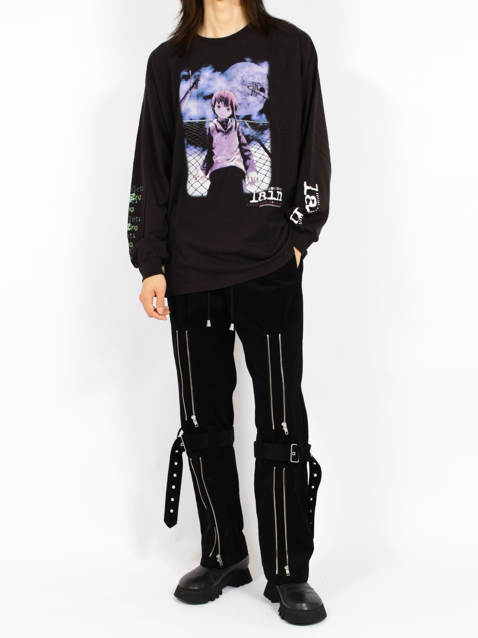 【26AW】セブ VS レインPT-07 ロングスリーブ Tシャツ 長袖 カットソー / SEV VS LAIN PT-07 L/SL TEE / ブラック