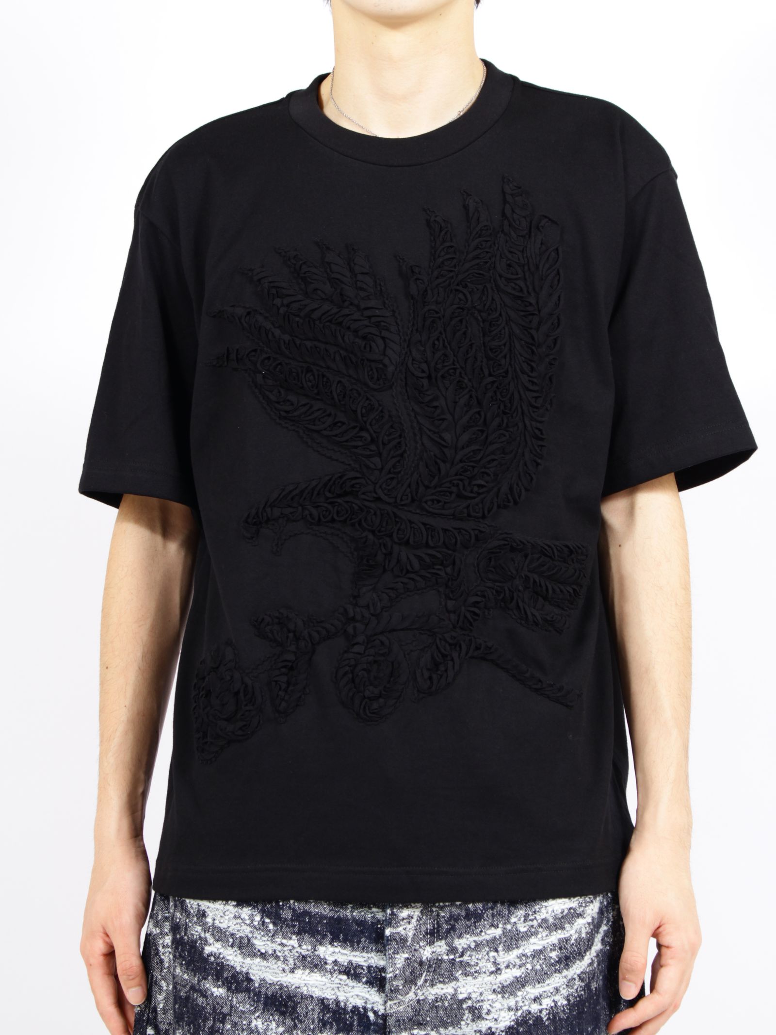 【26SS】刺繍 Tシャツ / T-SHIRT / ブラック