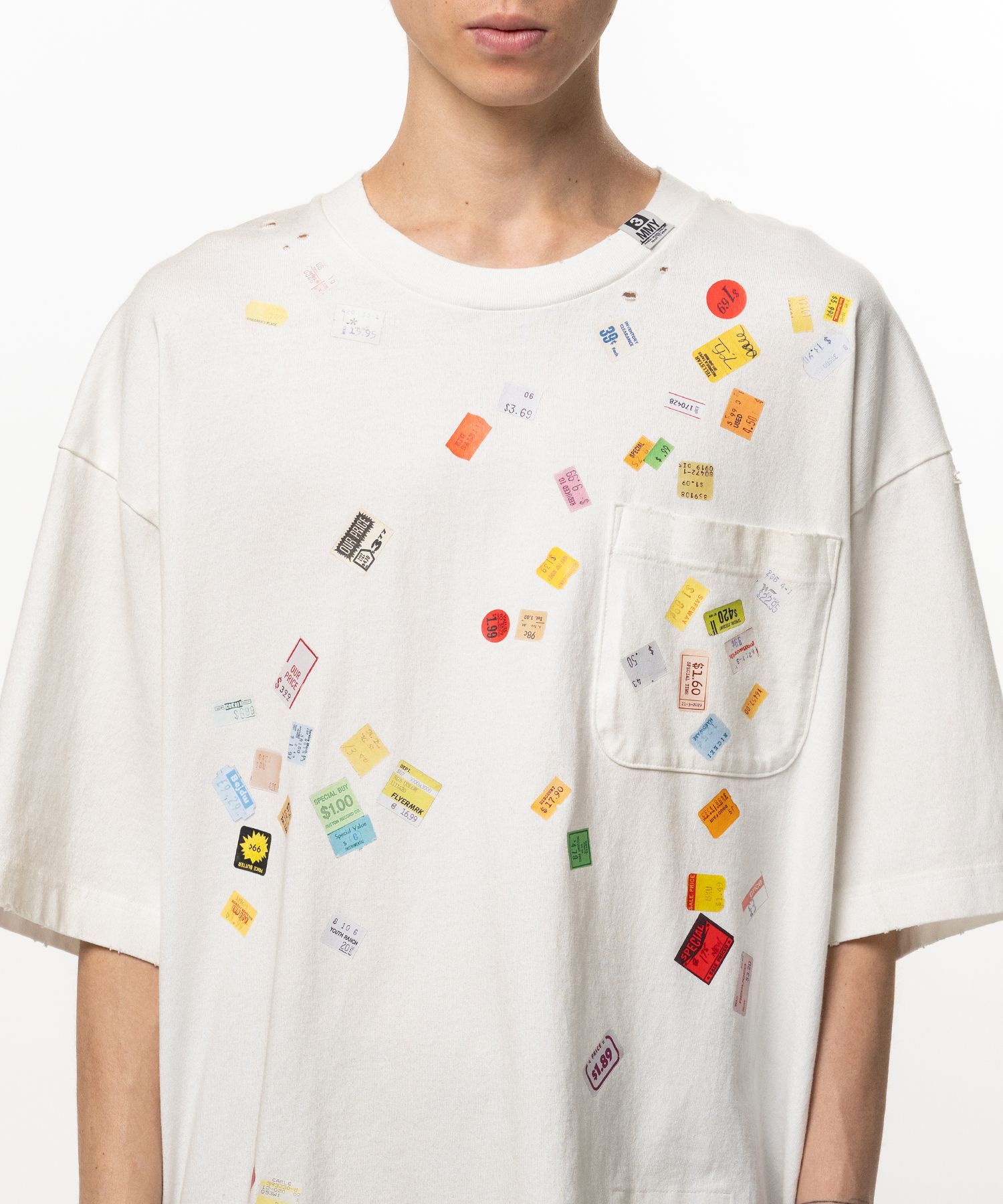 【26AW】プライス ステッカー Tシャツ / PRICE STICKER TEE / ホワイト