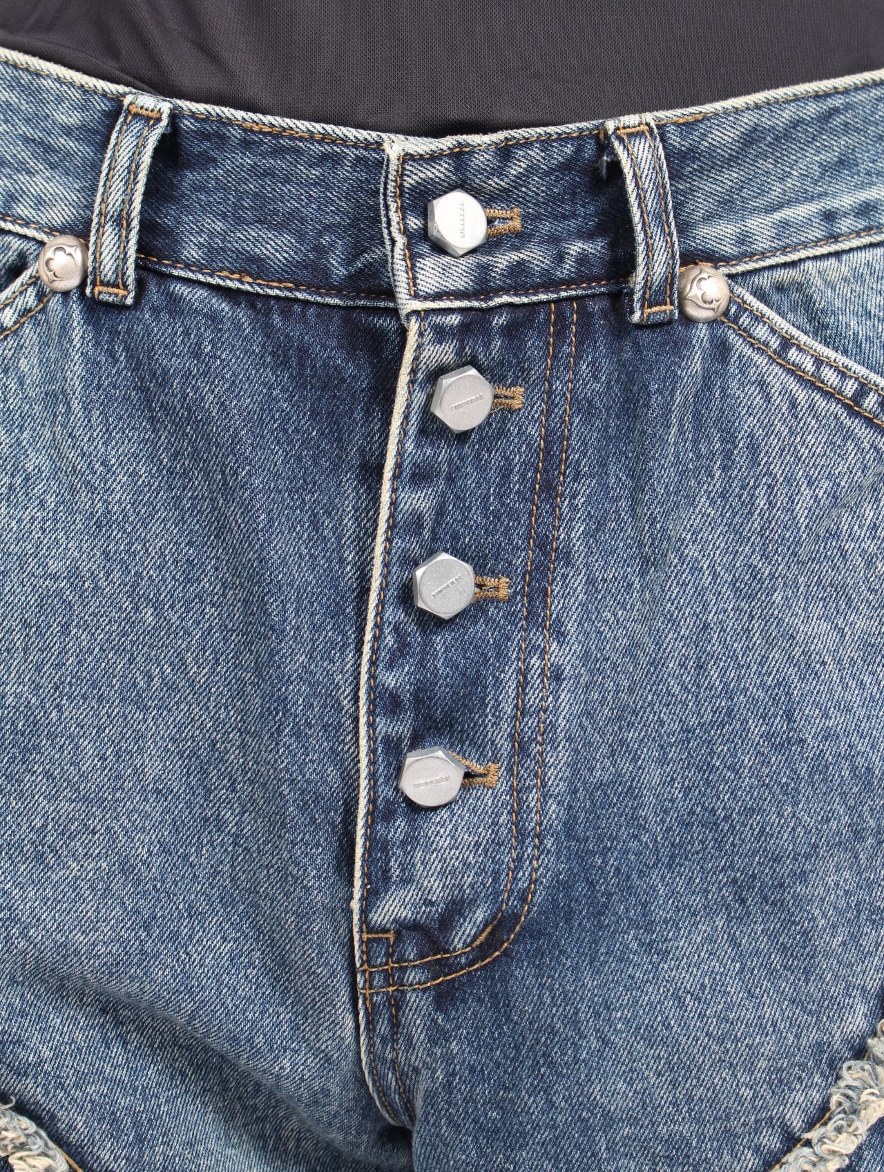 【25AW】トライバル デニム パンツ / TRIBLE DENIM PANTS / ブルー