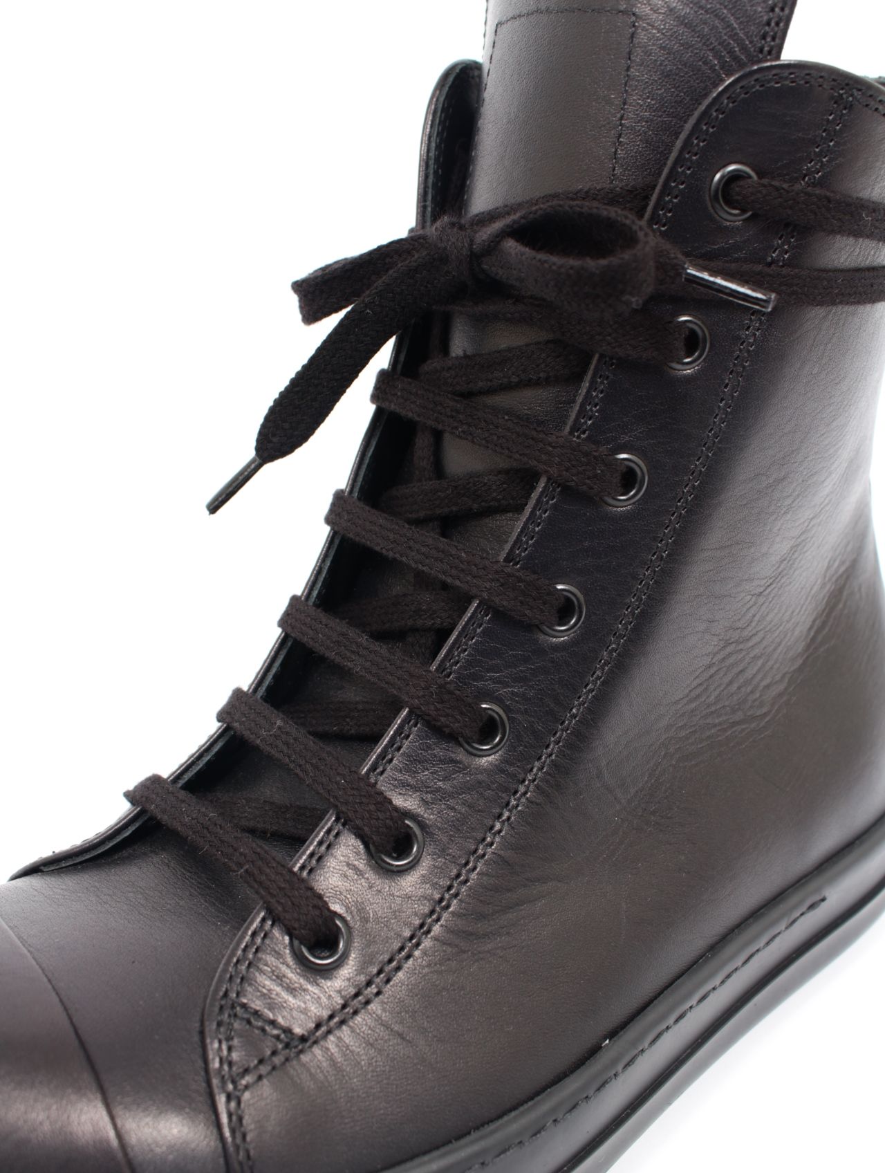 RICK OWENS - 【25SS】カーフレザー ハイカット スニークス