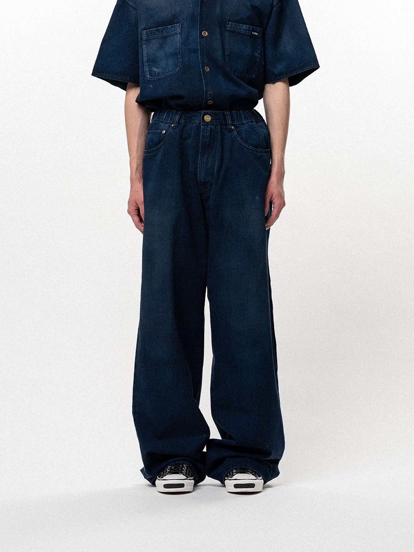 【26SS】テンセル デニム ワイド パンツ / TENCEL DENIM WIDE DENIM PANTS / インディゴ