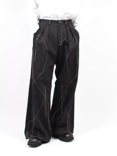 sulvam - 【24SS】ステッチデザイン ワイドパンツ / STITCH WIDE PANTS 