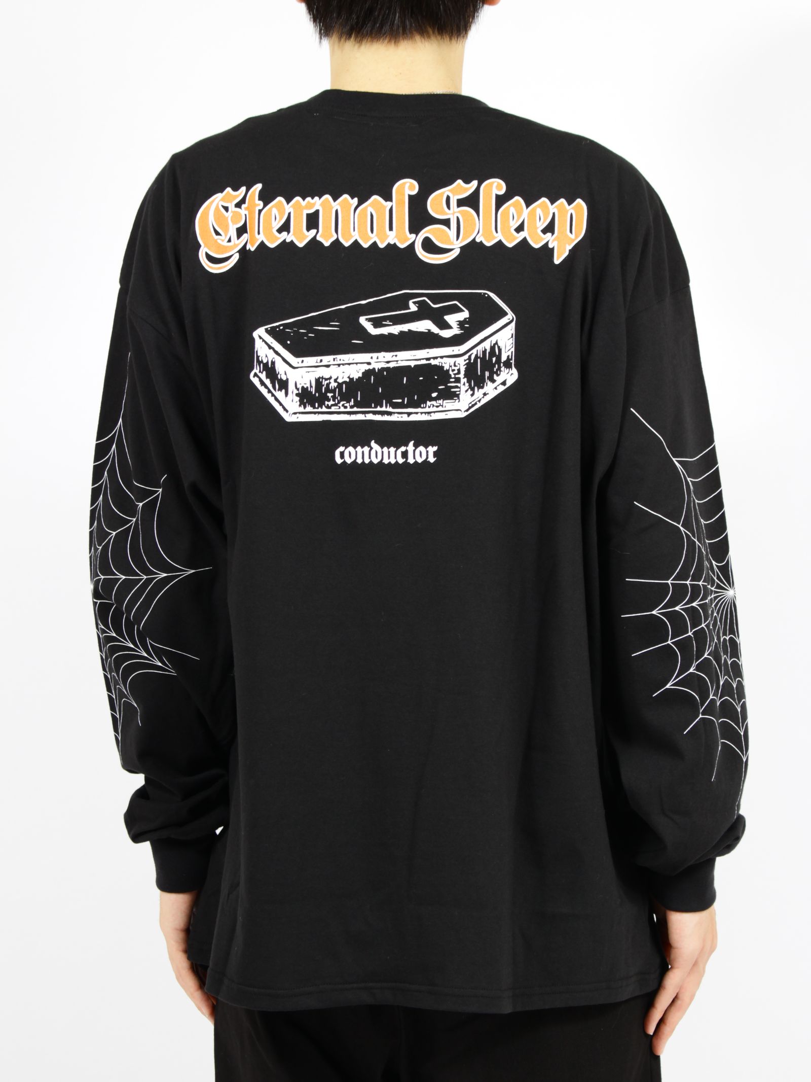 【26SS】スパイダー ウェブ ロングスリーブ Tシャツ / SPYDER WEB LONG SLEEVE T-SHIRT / ブラック