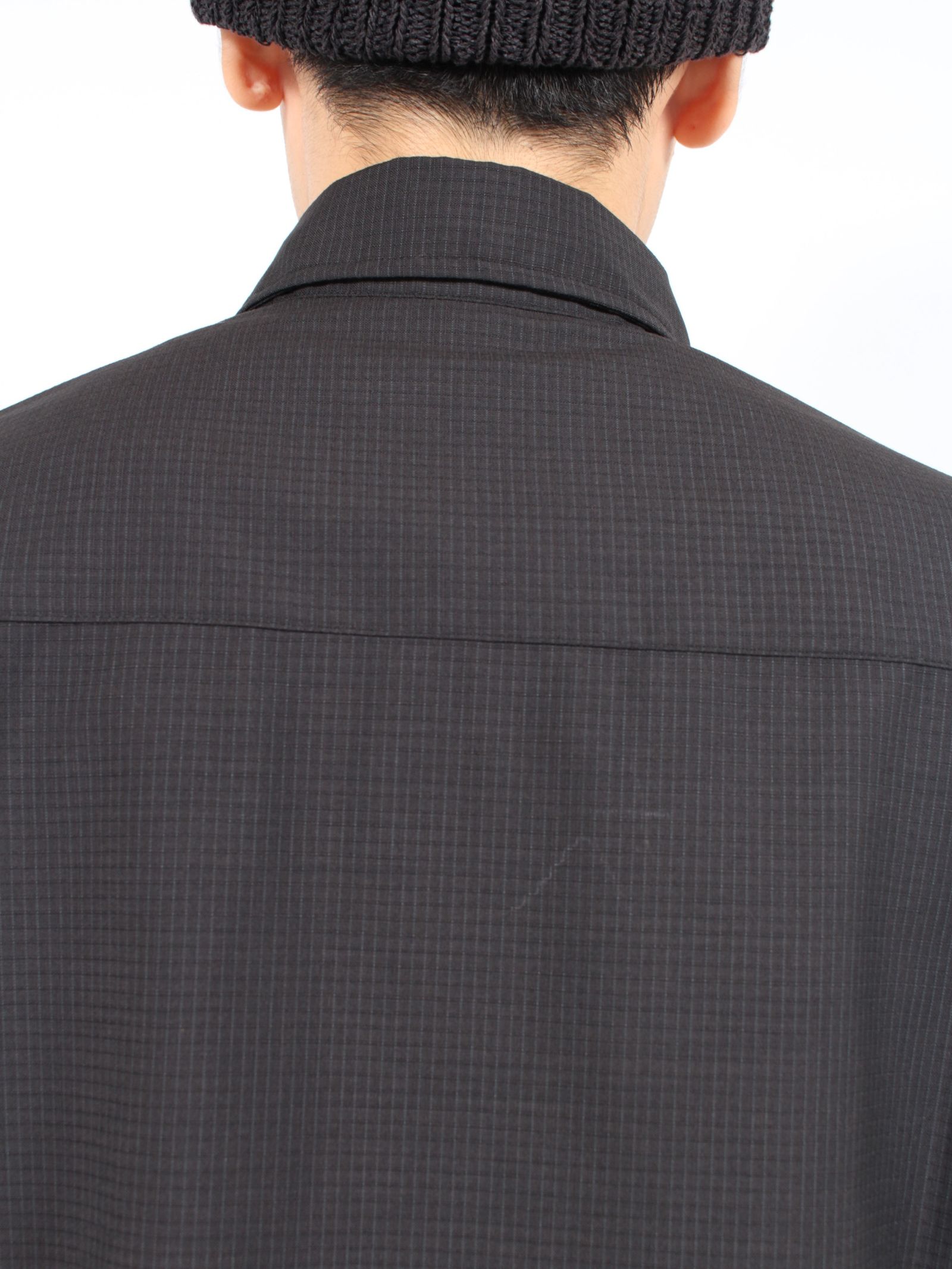【24AW】デザインカフ オーバーサイズ シャツ / HAND WOVEN CUFF OVERSIZE SHIRT / ブラック