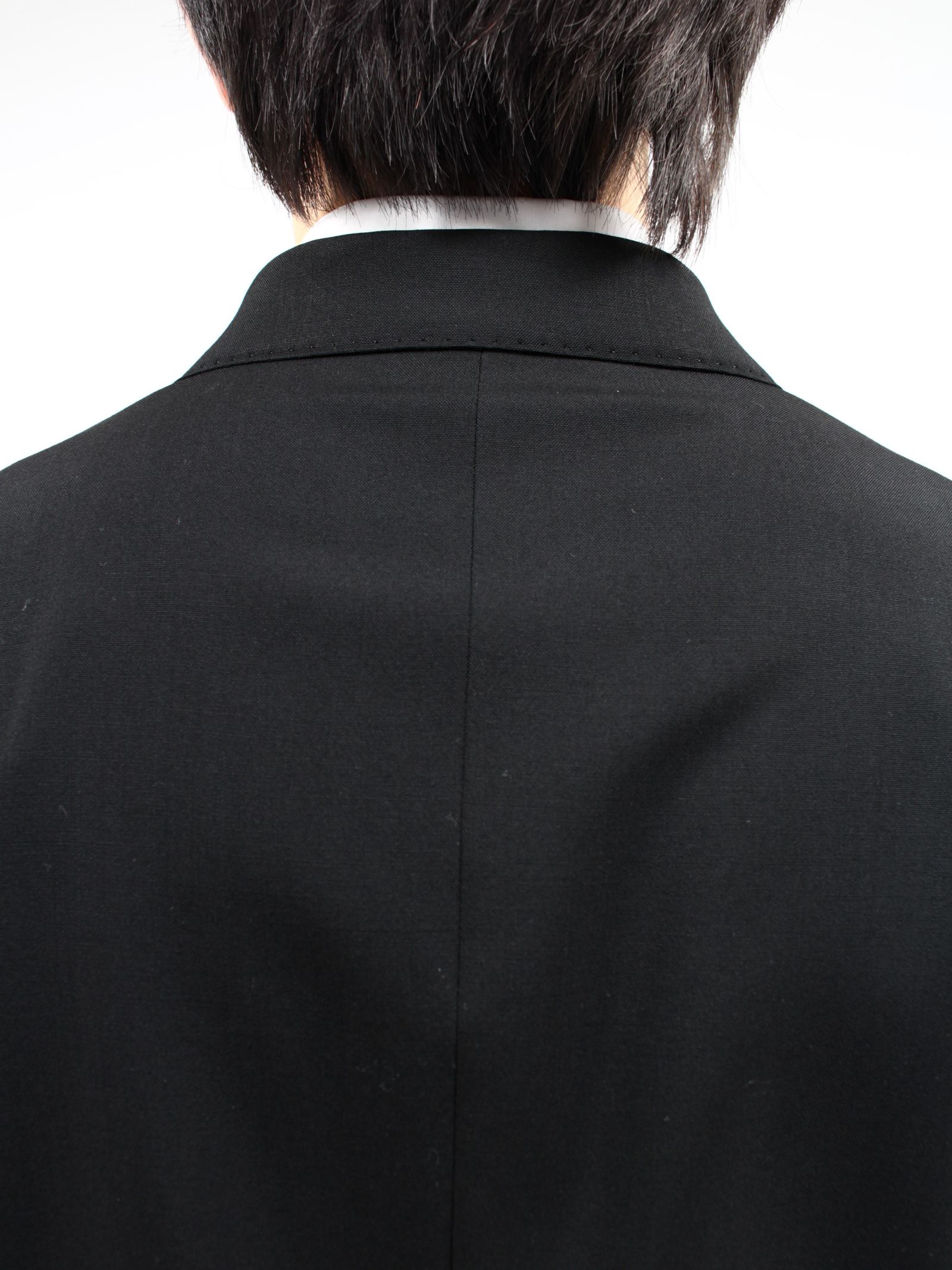 【25SS】6ボタン ダブル シェイプド ジャケット / 6B DOUBLE BREASTED SHAPED JACKET / ブラック