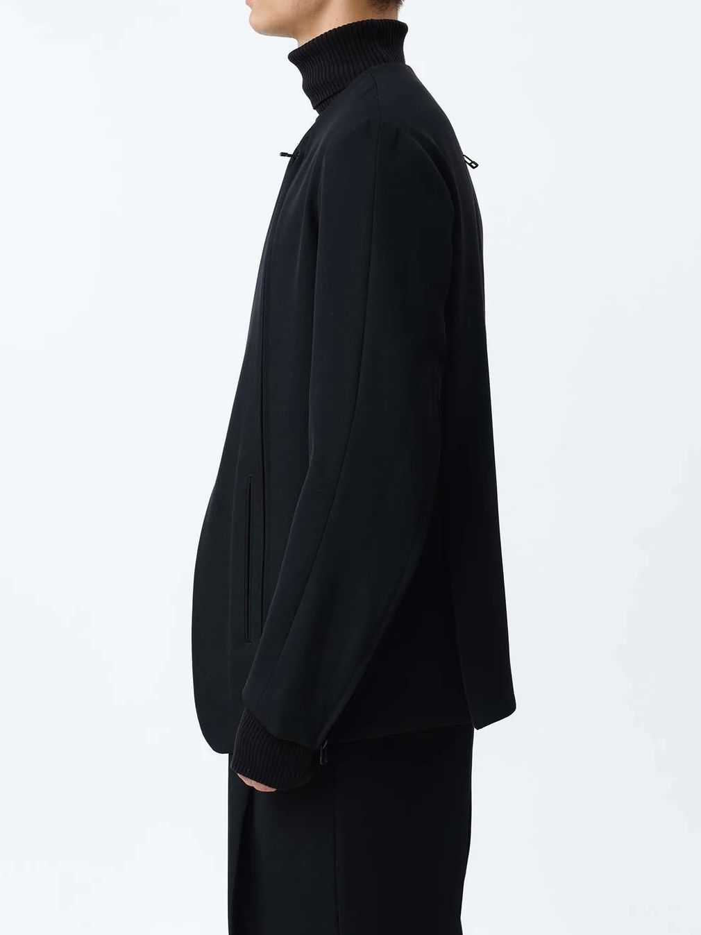 SUBLATIONS - 【24AW】ヘビー ウール ノーカラー プリズナー ジャケット / HEAVY WOOL NO COLLAR  PRISONER JACKET .12 / ブラック | STORY