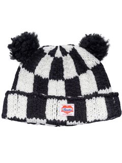 【25AW】チェッカード フラッグ ベアー ビーニー / CHECKERED FLAG BEAR BEANIE / ブラック