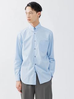 【26AW】 レギュラー フィット タブ カラー シャツ / REGULAR FIT TAB COLLAR SHIRT / SAX BLUE ST ( ブルー )
