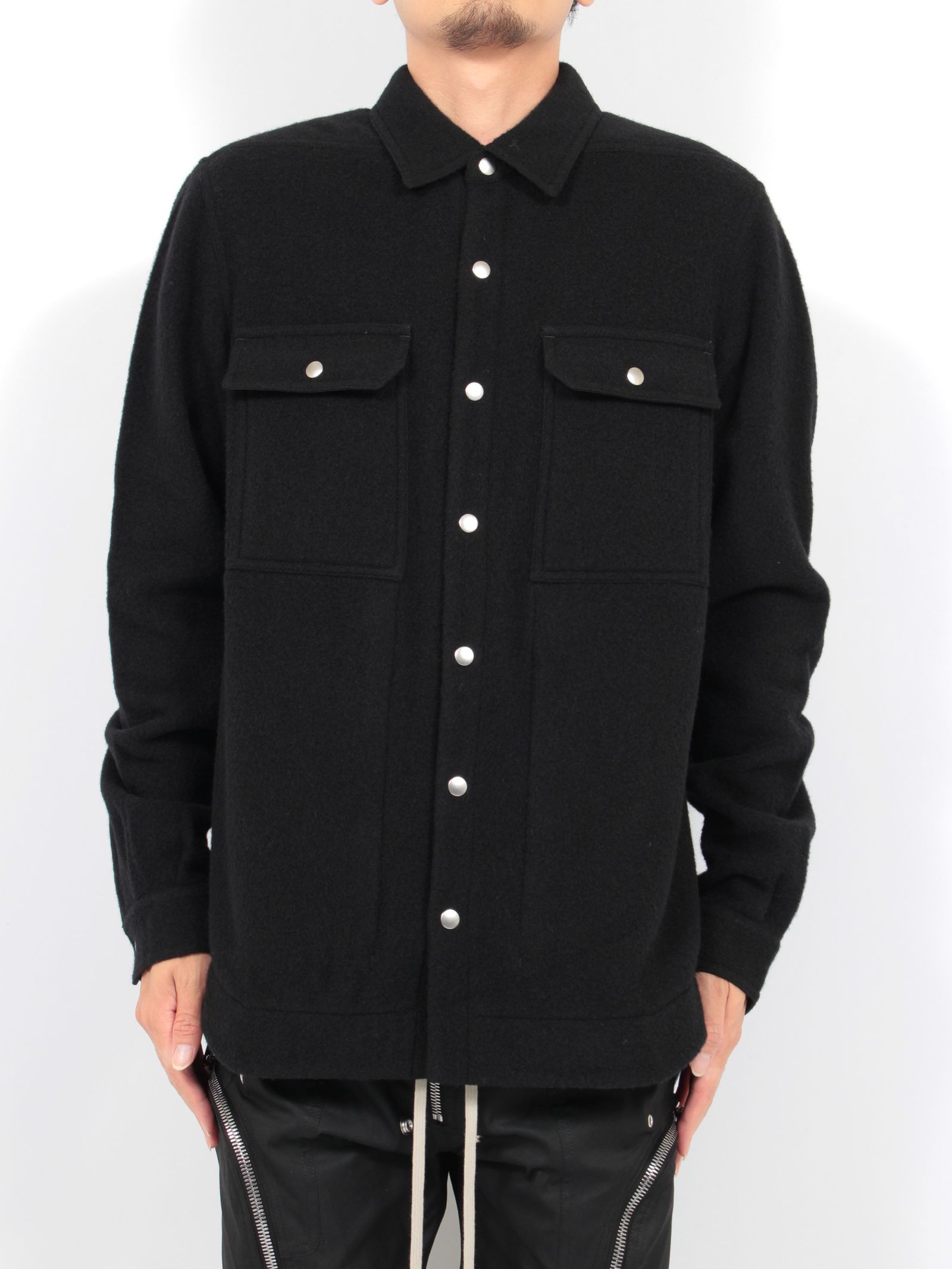 RICK OWENS - 【24AW】アウター シャツ / OUTER SHIRT / ブラック | STORY