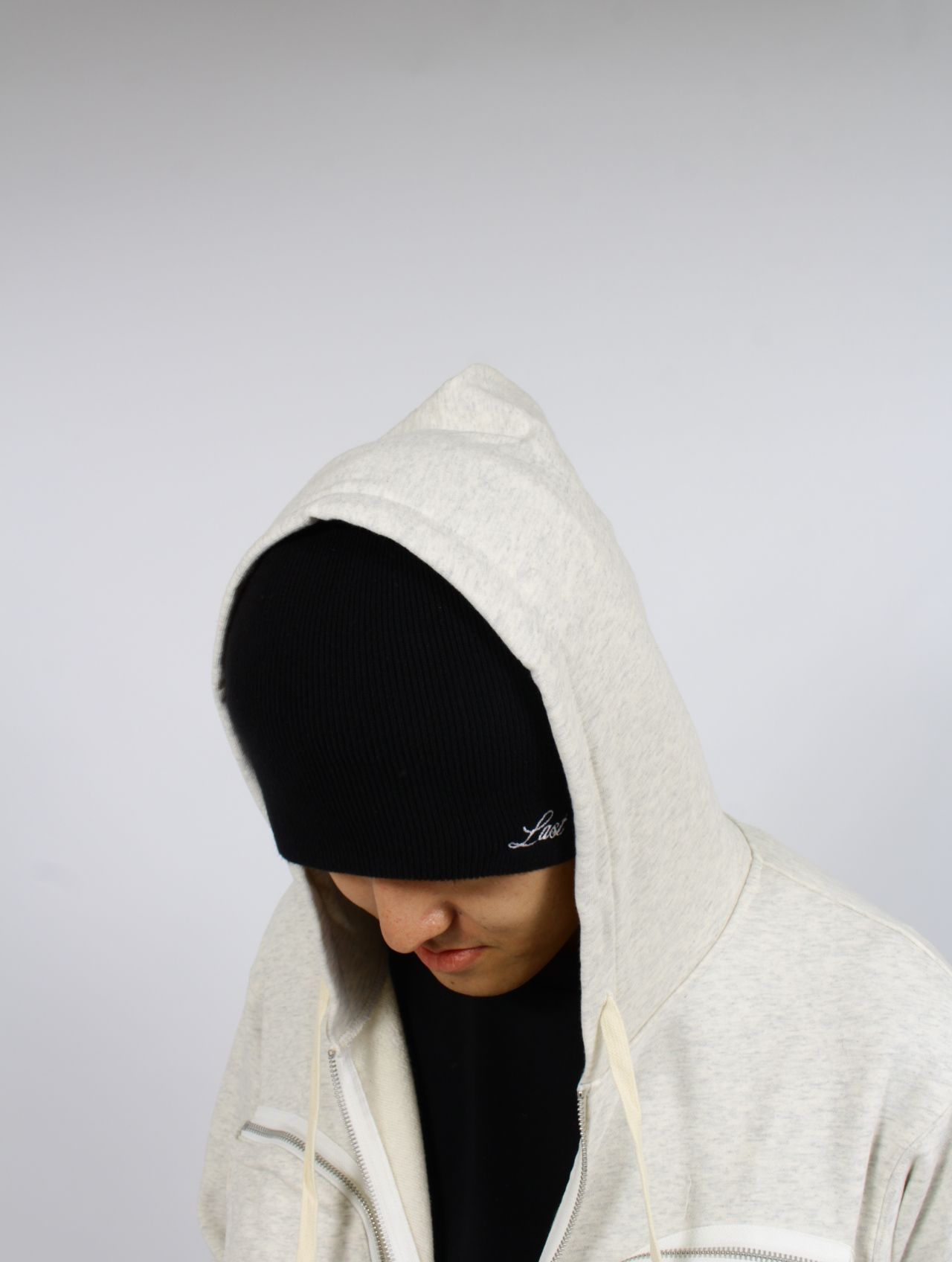 【25SS】ヒドゥン ジップアップ フーディー ジップパーカー / HIDDEN ZIP UP HOODIE / エクリュー