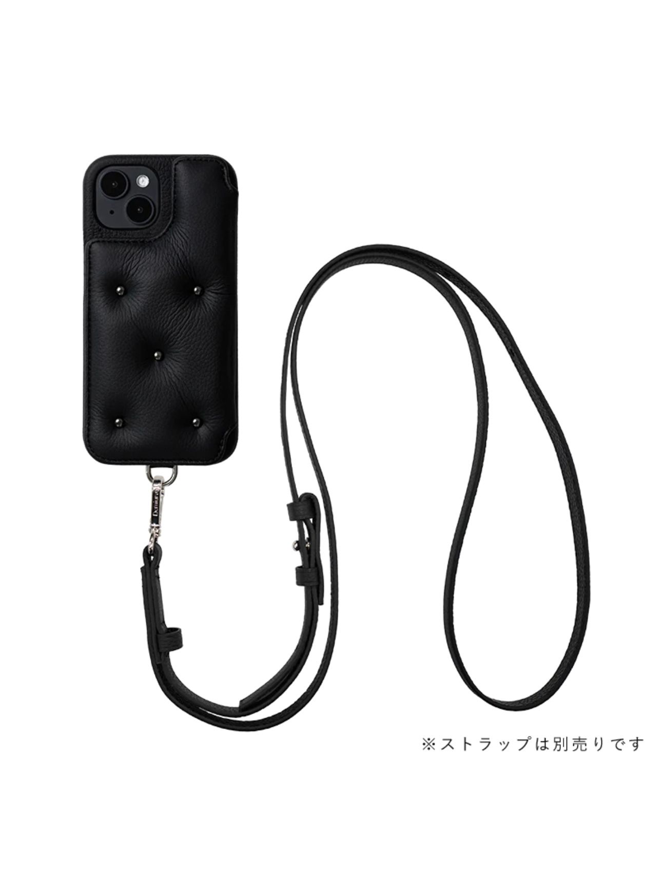 バロン サンク スタッズ付き スマートフォンケース / BALLON CINQ / ブラック×ブラック