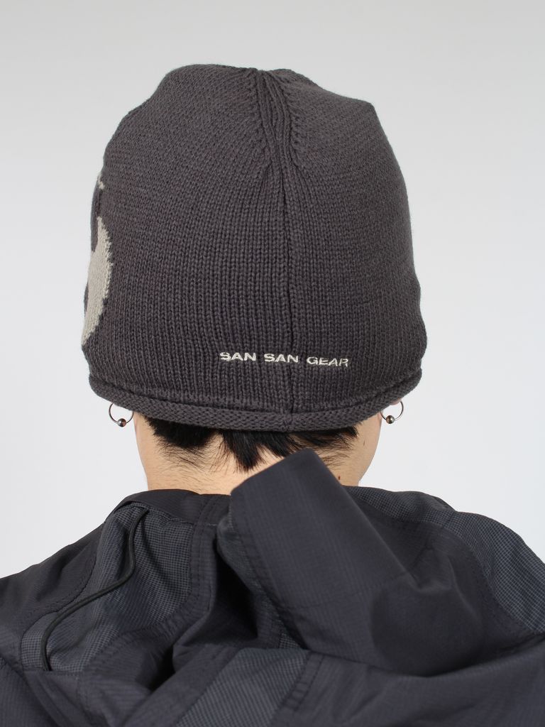 SAN SAN GEAR - 【24SS】ロゴ ビーニー / LOGO BEANIE / チャコール 