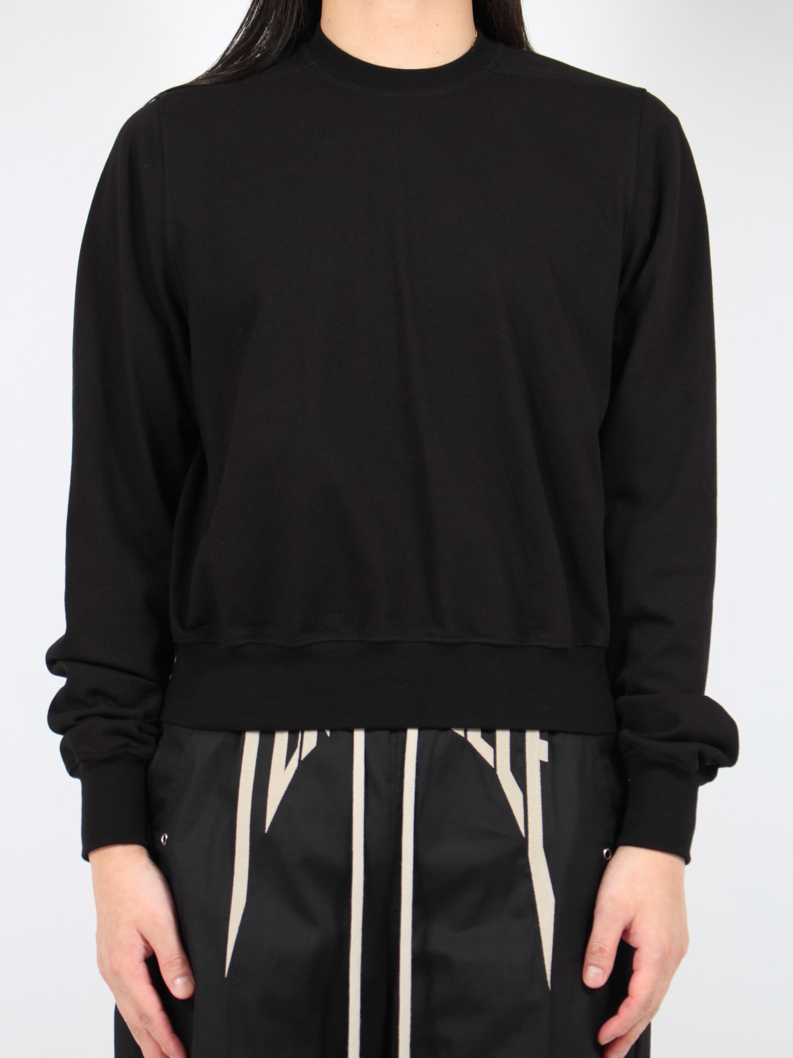 RICK OWENS - 【24AW】クロップ クルーネック スウェット