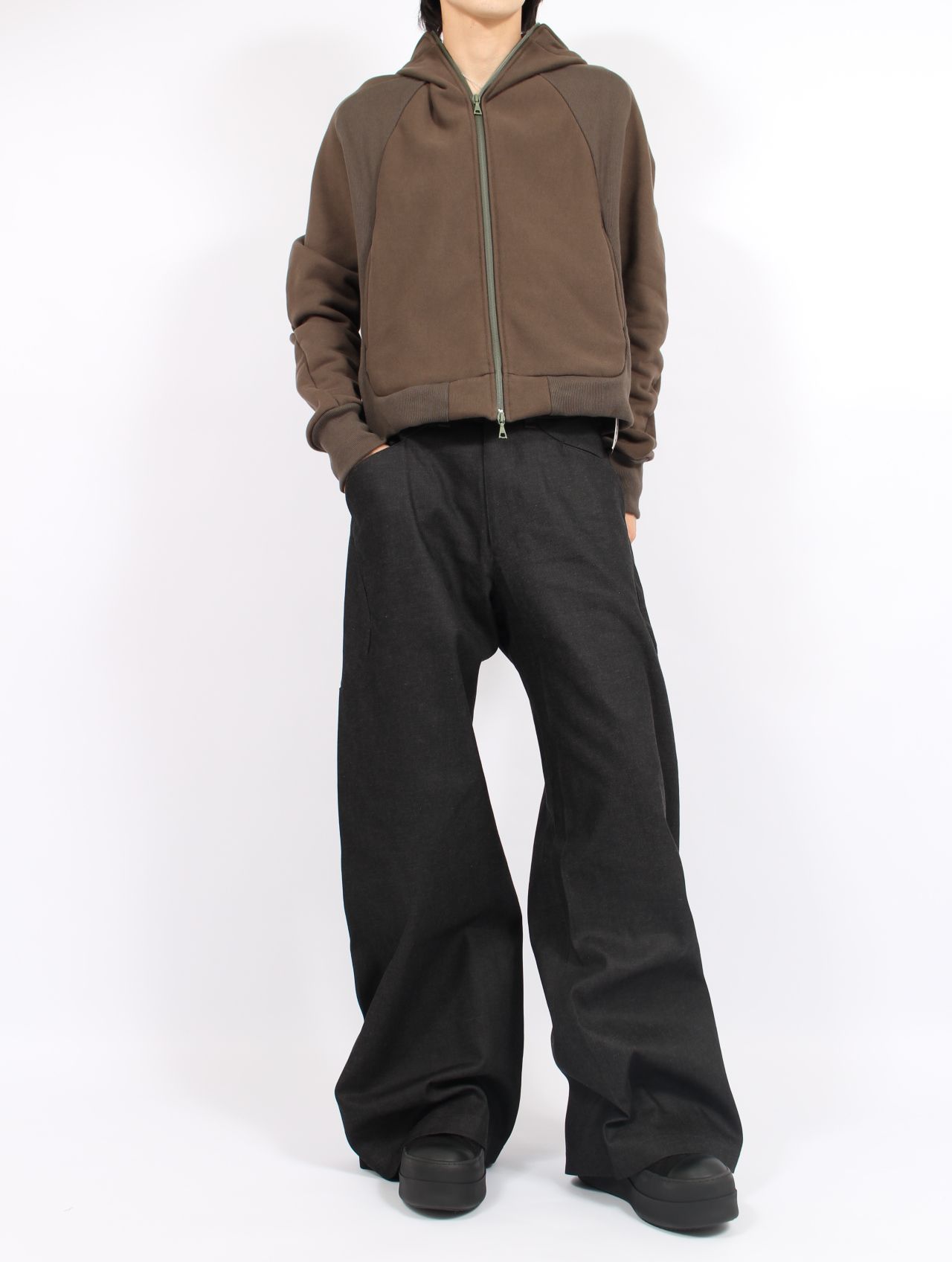 【25AW】6ポケット デニム トラウザーズ / 6 POCKET SUB ONG DENIM TROUSERS / ブラックグレー