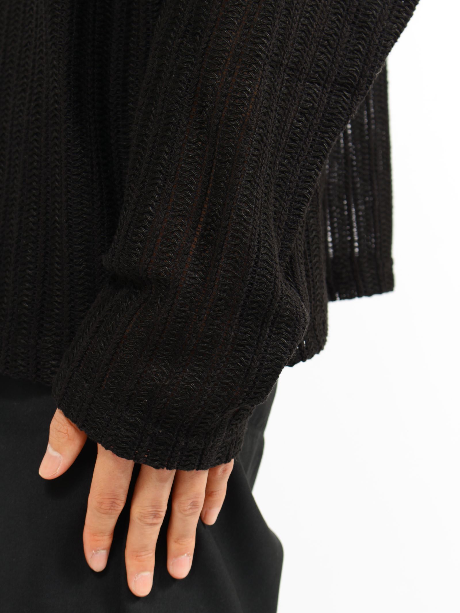 【26SS】ウェーブ ロングスリーブ Tシャツ / LONG SLEEVE T-SHIRTS WAVE / ブラック