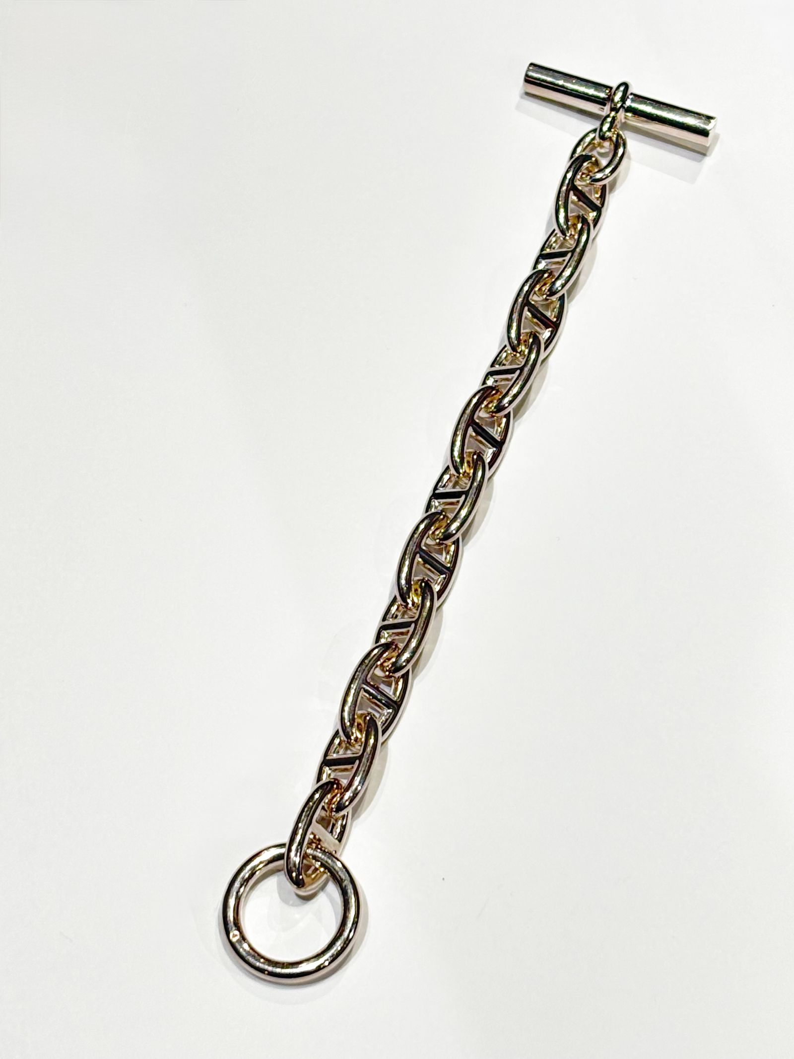 【HERMES VINTAGE】シェーヌダンクル GM 11コマ シルバー925 / CHAINE D'ANCRE GM / シルバー