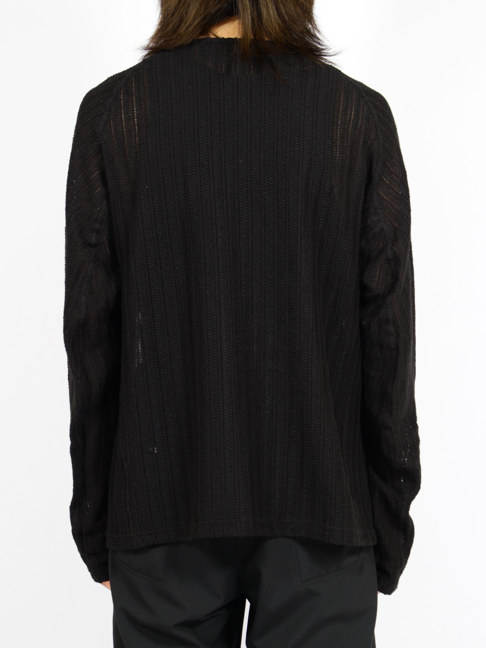 【26SS】ウェーブ ロングスリーブ Tシャツ / LONG SLEEVE T-SHIRTS WAVE / ブラック