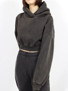 クロップド ヘビー フード / CROPPED HEAVY HOOD / WASH BLACK(ウォッシュブラック)