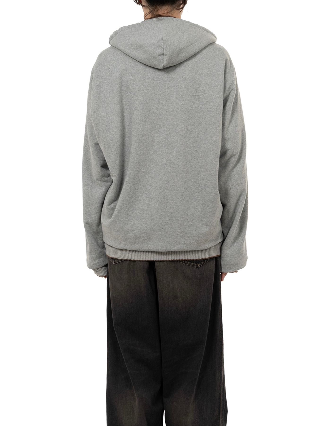 【25AW】リバーシブル フーディー レイヤード スーベニア ジャケット / SOUVENIR JACKET / ブラウン