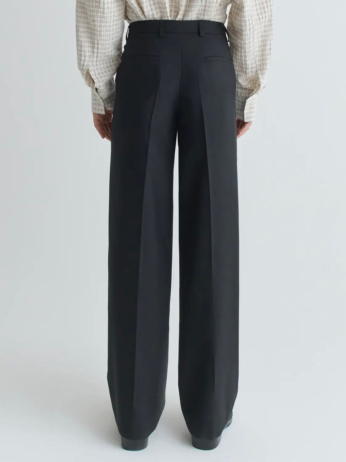 【26SS】ジョン トラウザー スラックス / JEON TROUSER / FINE BLACK WOOL(ブラック)