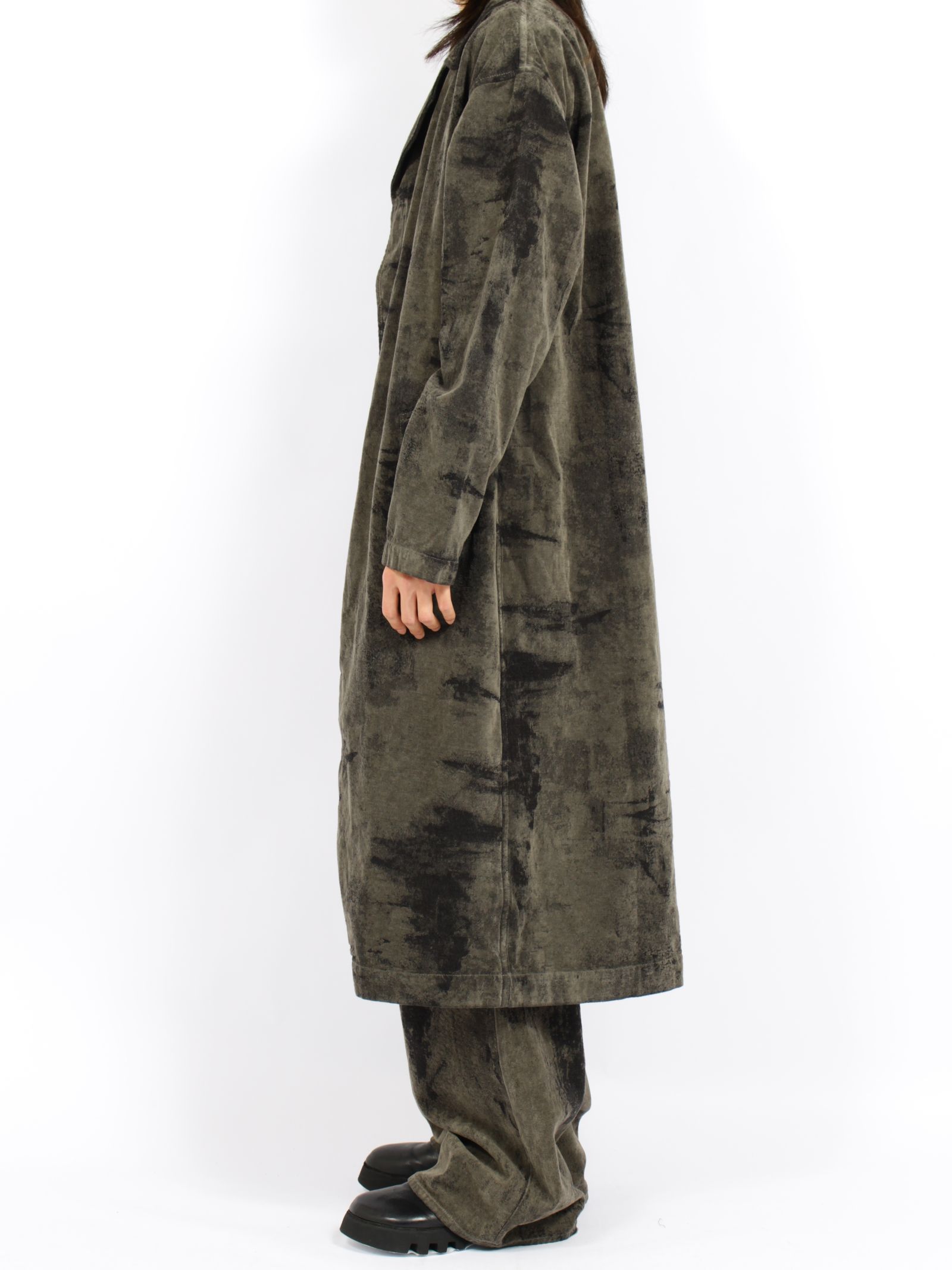 【26AW】モール ジャガード デニム コート / MOLE JACQUARD DENIM COAT / グレー