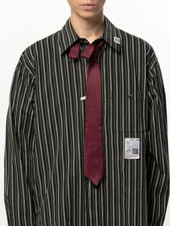 【26AW】アタッチド タイ ロングスリーブ シャツ / ATTACHED TIE L/S SHIRTS / ブラック