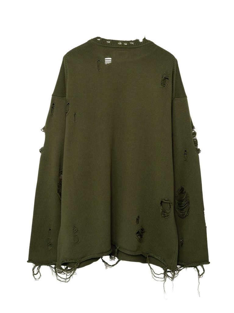 KAMIYA - 【23AW】ダメージ加工 USA ニット / DESTROYED KNIT LST 
