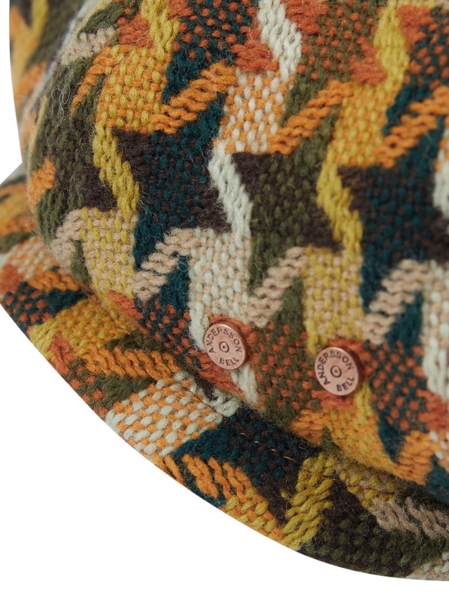 【21AW】チェック キャスケット / UNISEX CHECK NEWSBOY CAP / オレンジチェック