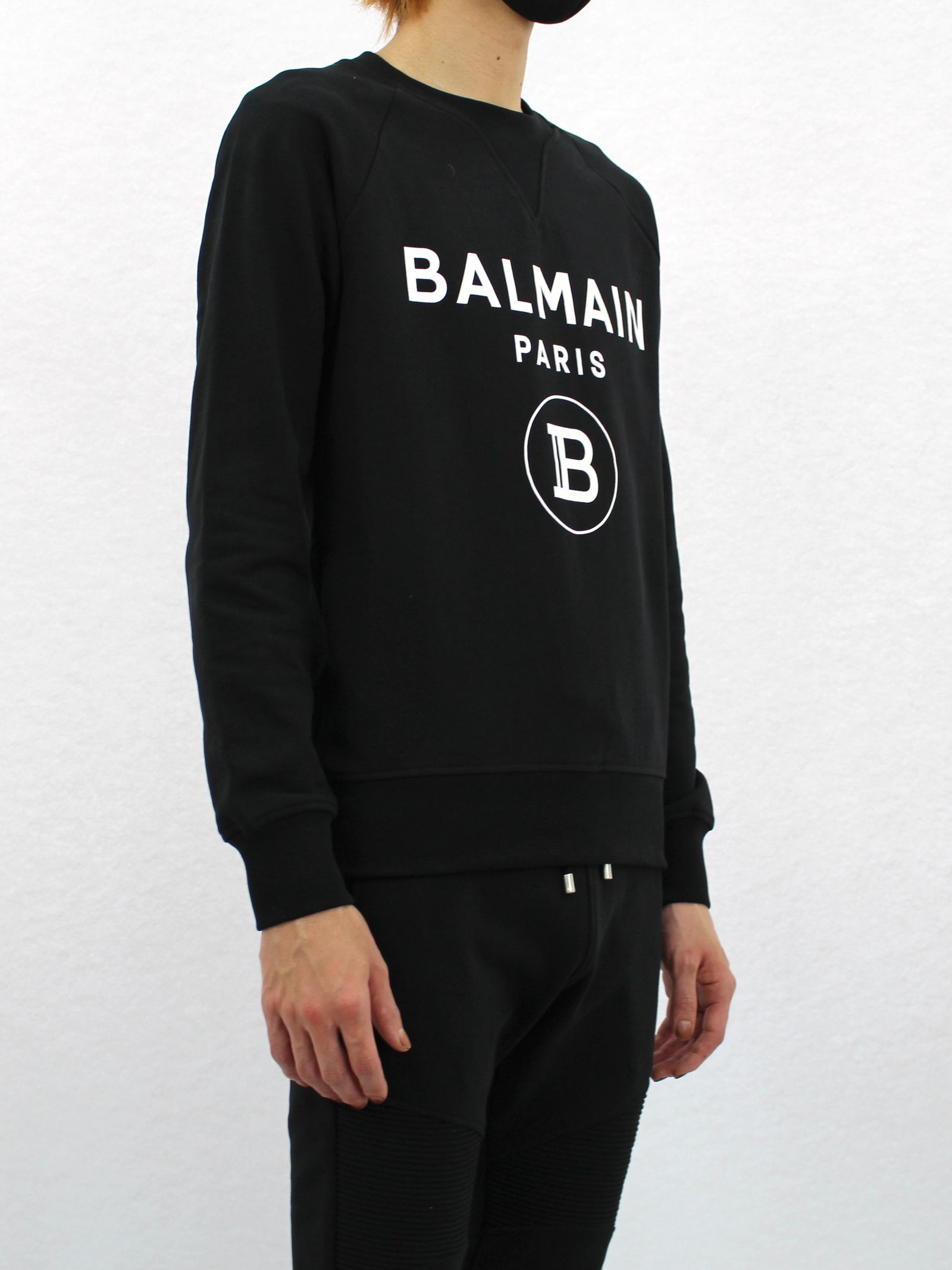 Bロゴ ホワイトプリント スウェット / BH2 C&S SWEAT PRINT B-LOGO / ブラック × ホワイト