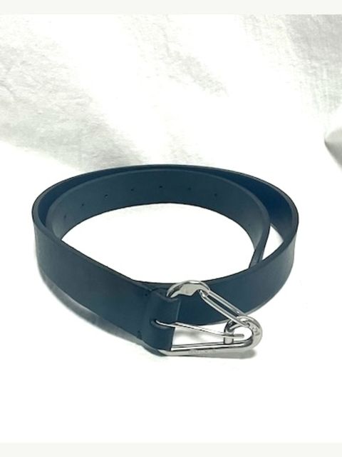 【26AW】カラビナ ベルト グイディ レザー / CARABINER BELT GUIDI LEATHER / ブラック