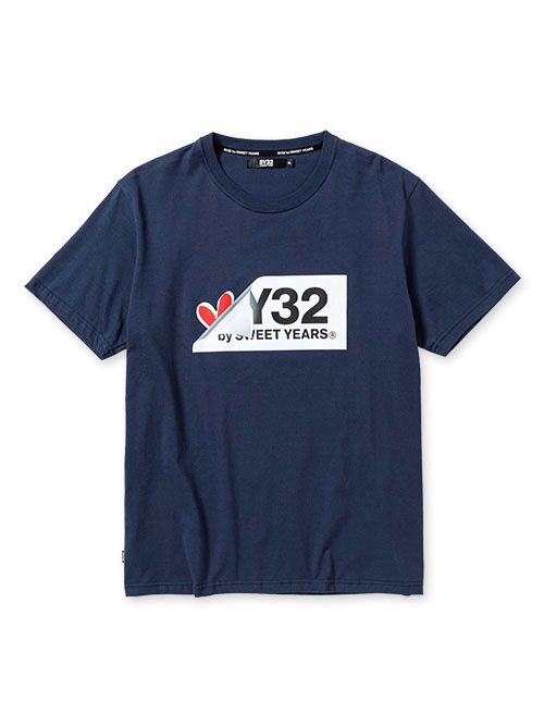 SY32 by SWEET YEARS - 【23SS】ターンオーバー ボックスロゴ Tシャツ