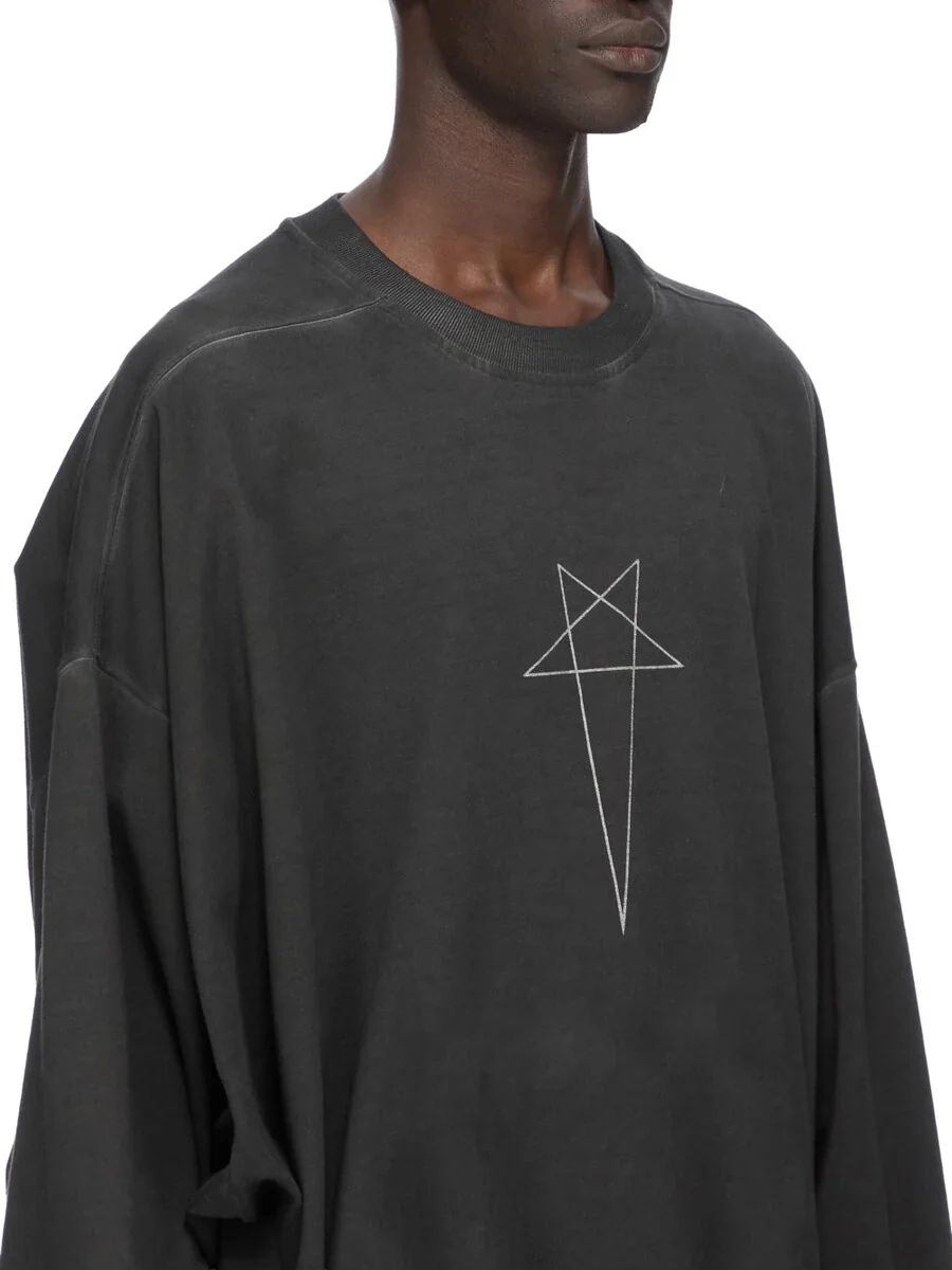 【26AW】ハン クルーネック 長袖 スウェット カットソー / HUN CREWNECK / フェードブラック / シルバー