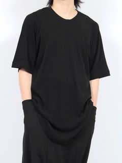 【24AW】インターロック 半袖 Tシャツ / COTTON DRY INTERLOCK / ブラック