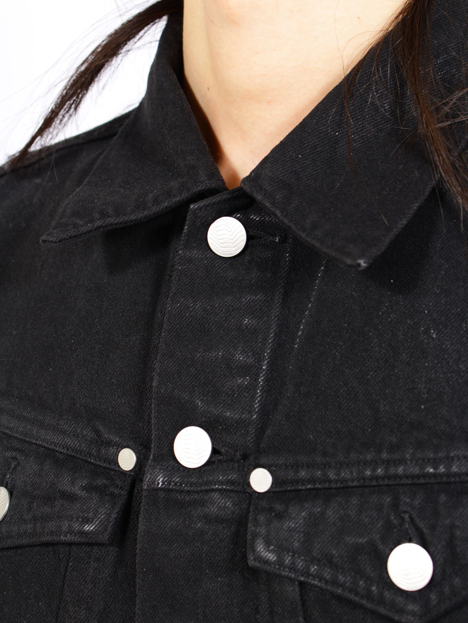 【26AW】デニム トラッカー ジャケットコーティング デニムジャケット / DENIM TRUCKER JACKET / LUSTER COATED BLACK(ブラック)