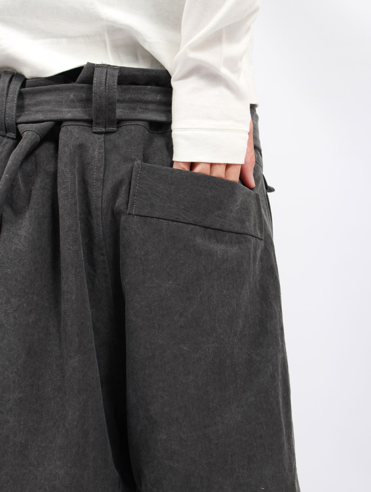 【25AW】ヤタガラス パンツ / 八咫烏 PANTS / ウォッシュブラック