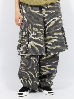 【25SS】カモフラージュ ウォッシュ ラップ スカート / CAMOUFLAGE WASH WRAP SKIRT / ベージュ