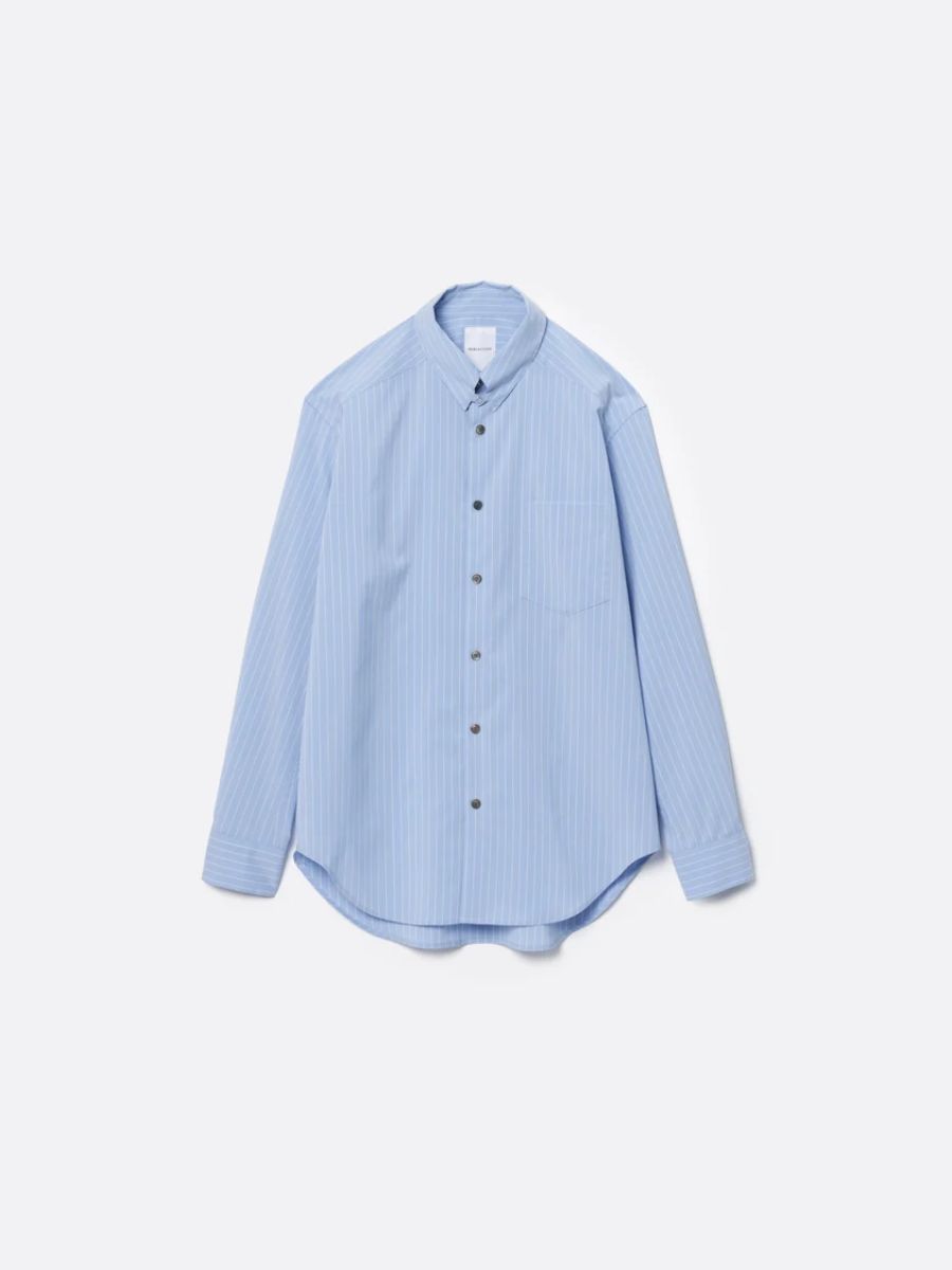 【26AW】 レギュラー フィット タブカラー シャツ ストライプ シャツ / REGULAR FIT TAB COLLAR SHIRT / SAX BLUE ST ( ブルー )