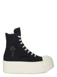 【25SS】ダブルバンパー ハイカット スニーカー / DOUBLE BUMPER SNEAKS / ブラック × ホワイト