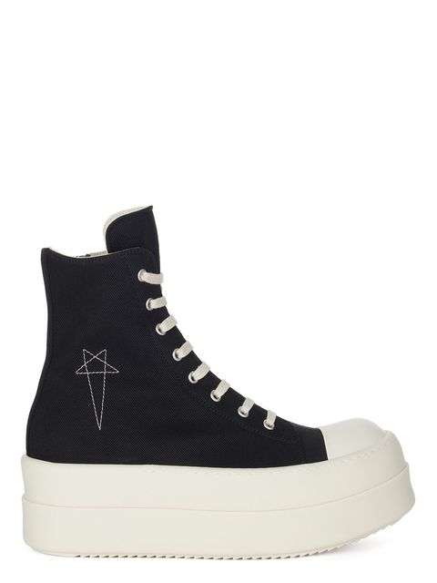 【25SS】ダブルバンパー ハイカット スニーカー / DOUBLE BUMPER SNEAKS / ブラック × ホワイト